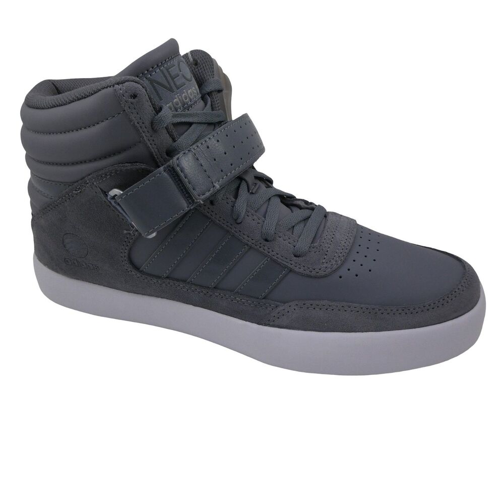 Adidas NEO Label Basketball Men's US 8 Gray Sneakers High Tops U44844 NWOB